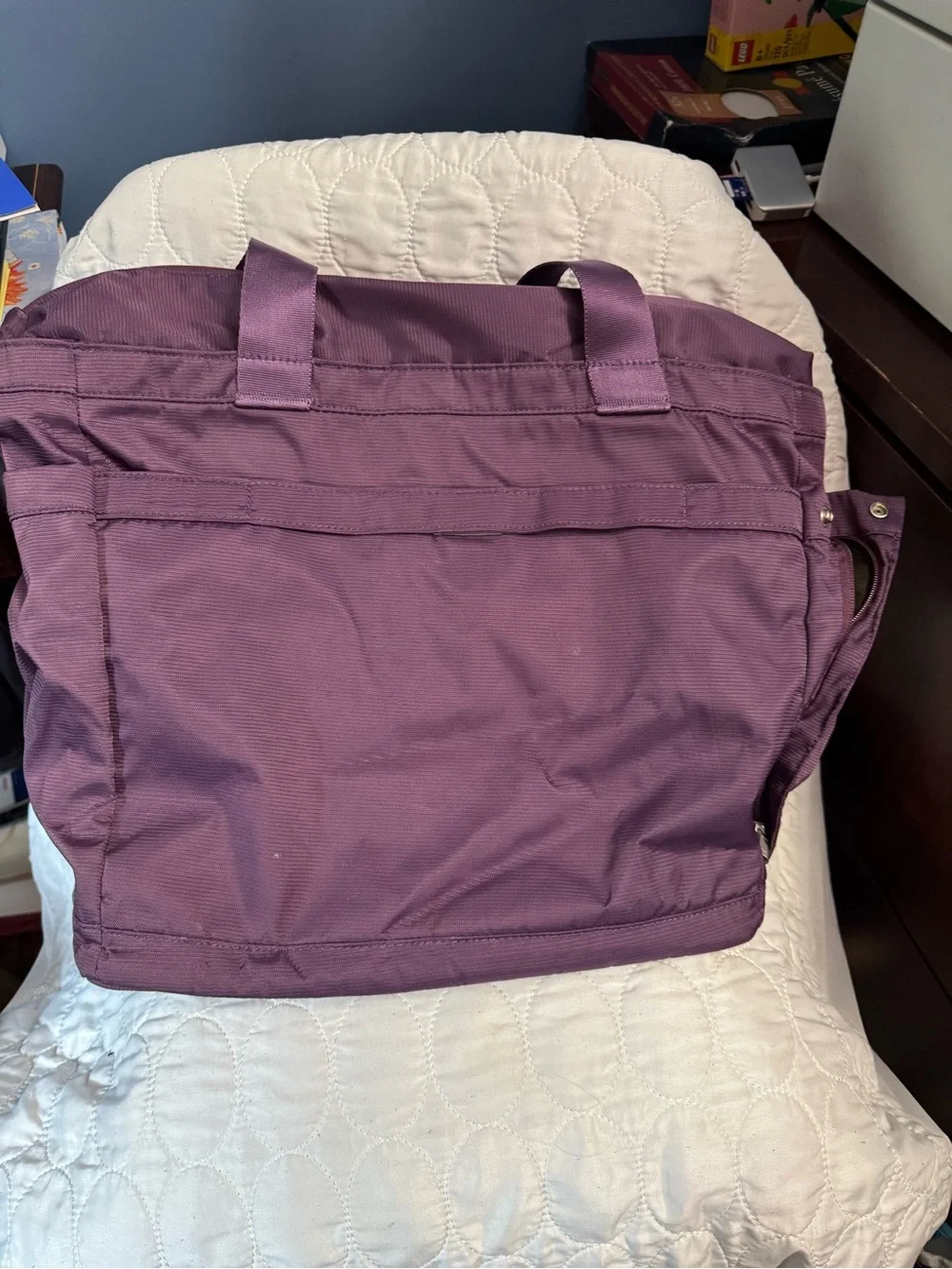 eBags Purple Organizer Tote Bag Fits 14